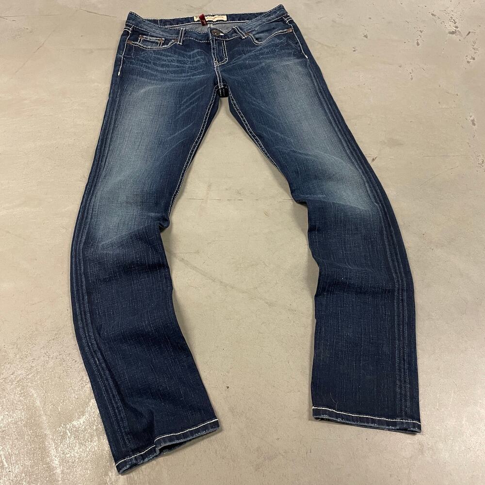 y2k bke low rise western skinny jeans 30x33